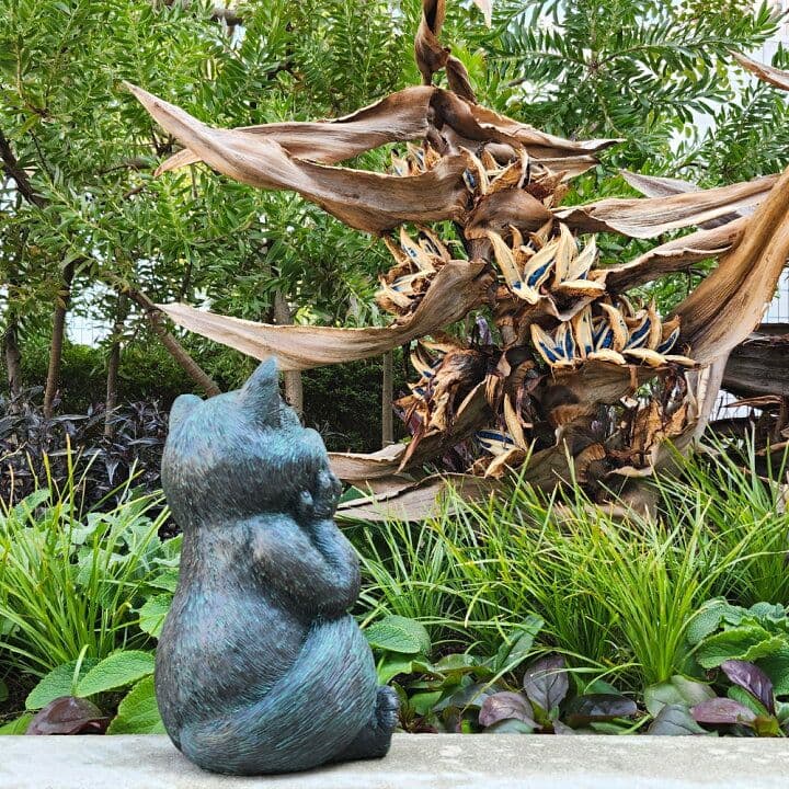 猫オブジェ置物 】猫雑貨インテリア ガーデン置き物ガーデニングねこグッズかわいい