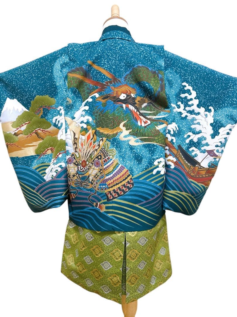 3歳セット♡七五三　男の子　一式　龍　兜　富士山