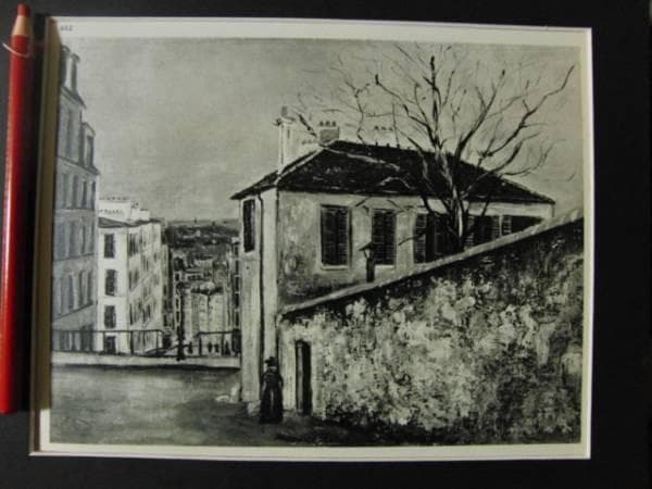 ユトリロ、希少・画版、版上サイン入、額付、No652、絵画 - メルカリ