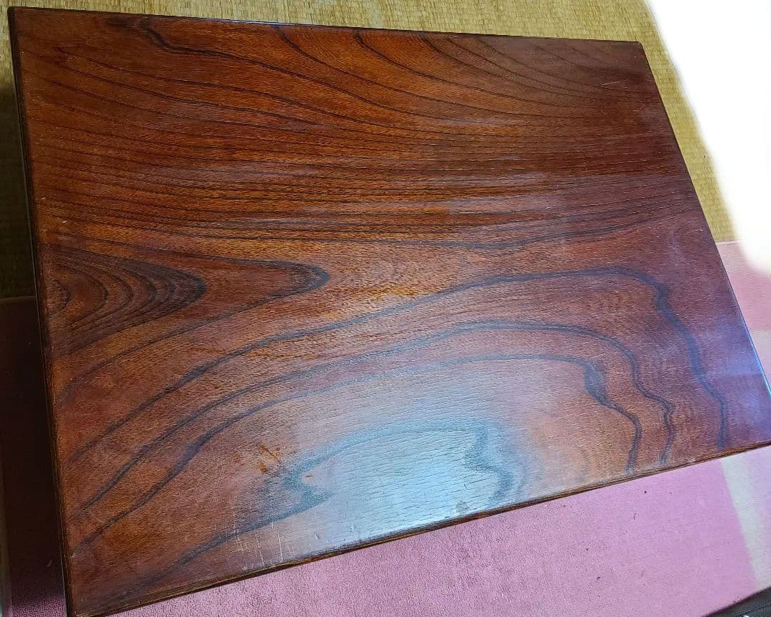 桜一枚板テーブル　1970年頃アンティーク　昭和レトロ