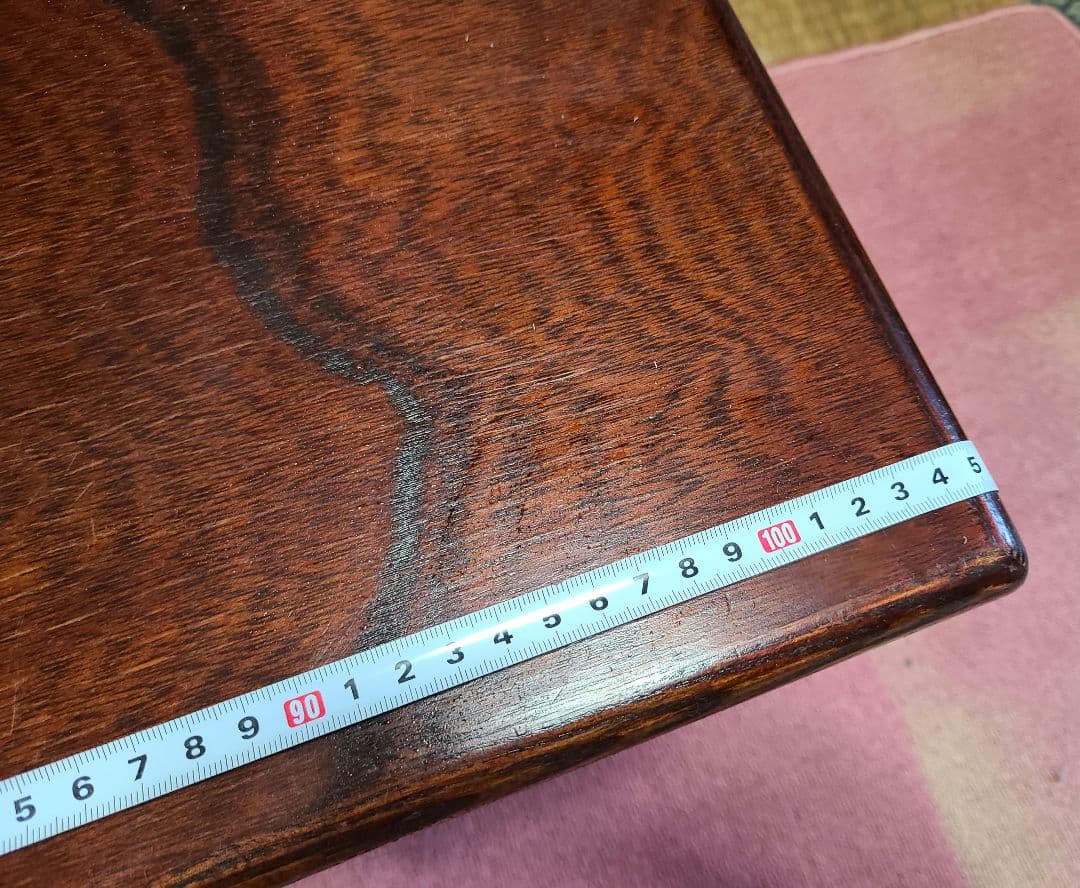 桜一枚板テーブル　1970年頃アンティーク　昭和レトロ