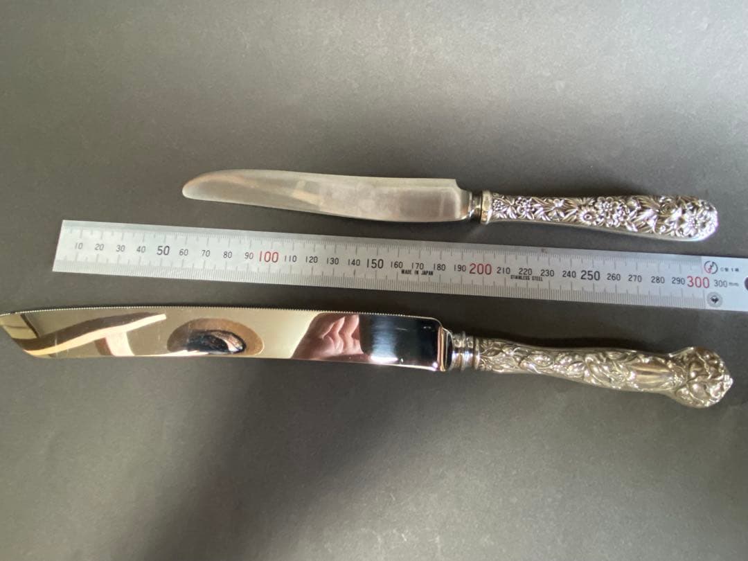 最終価格　アンティーク　銀製　カラトリー　ナイフ　セット　イギリス