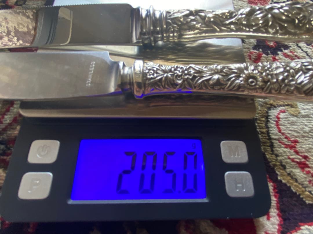 最終価格　アンティーク　銀製　カラトリー　ナイフ　セット　イギリス