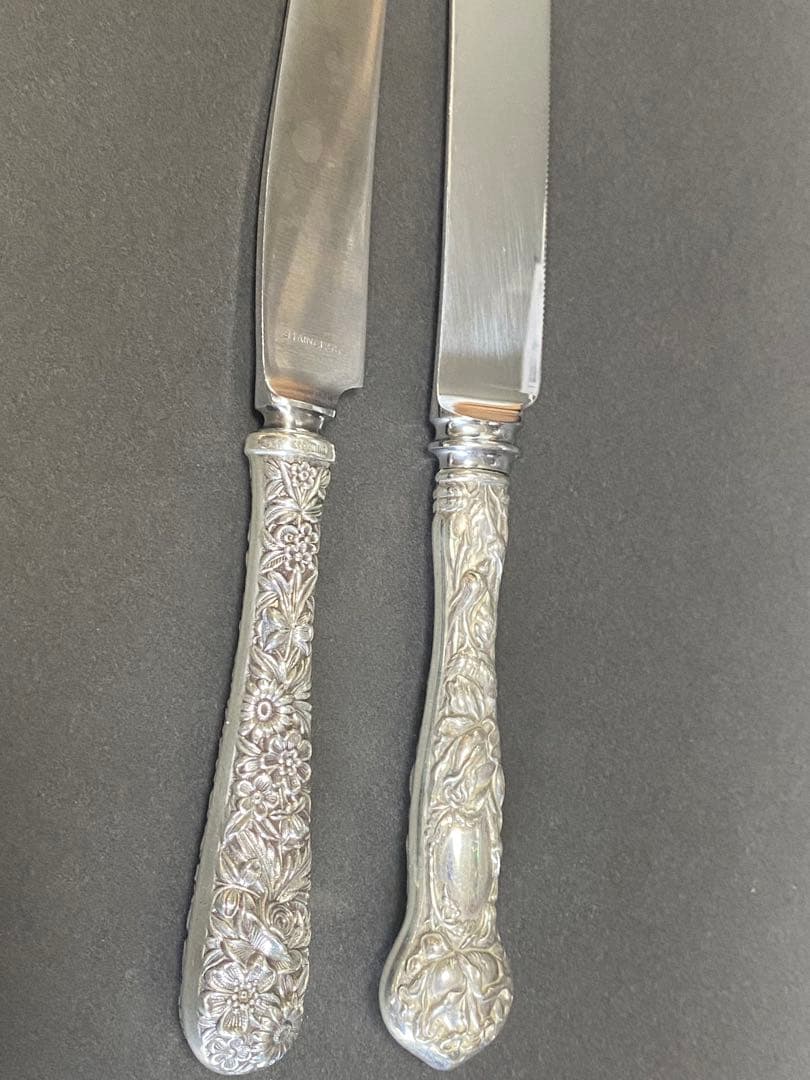 最終価格　アンティーク　銀製　カラトリー　ナイフ　セット　イギリス