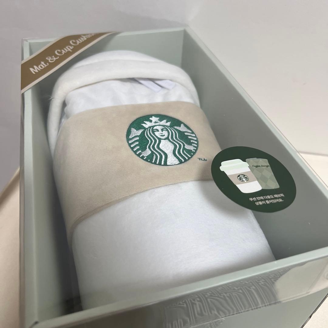 スタバ 韓国 ブランケットMat & Cup Cushion クッション 毛布 - メルカリ