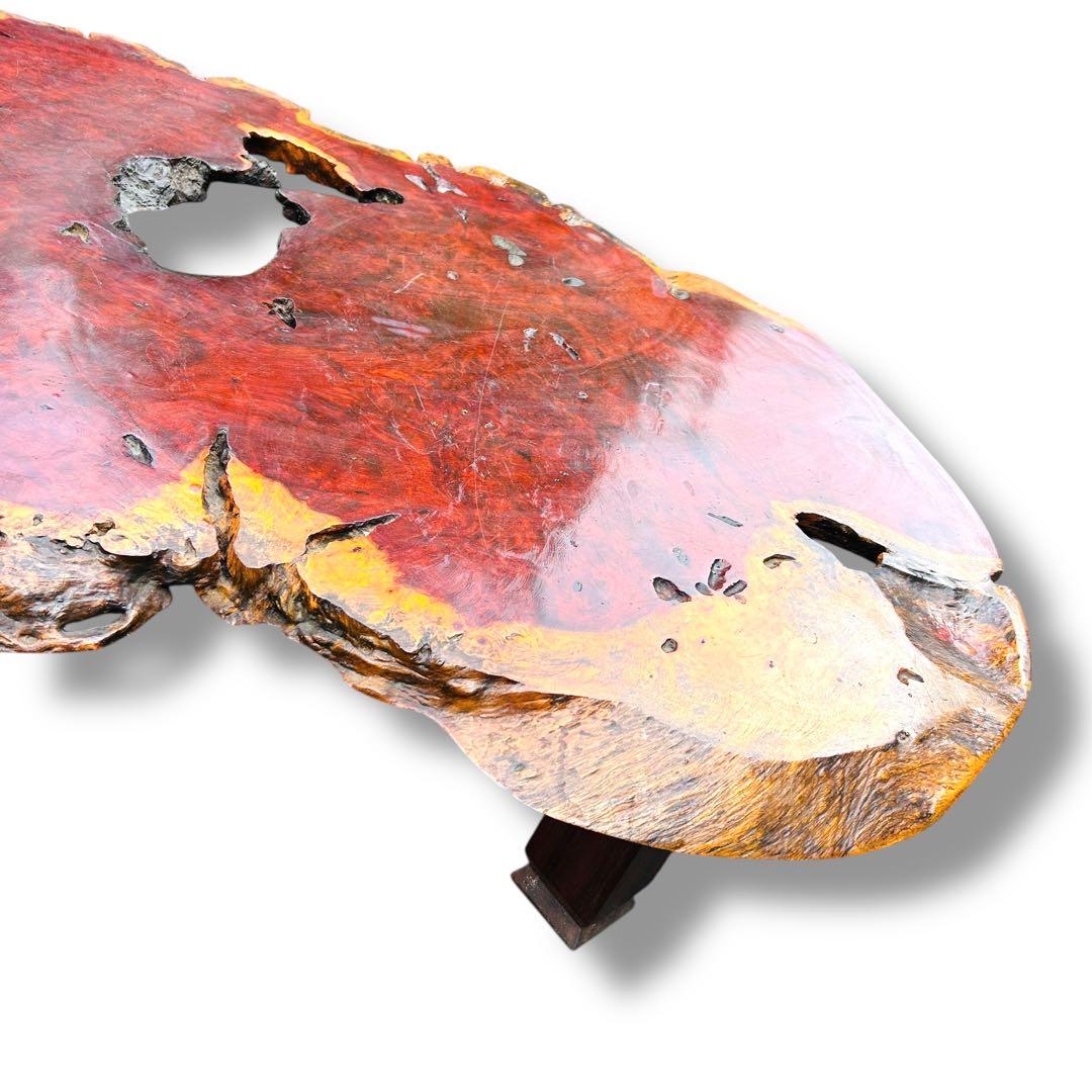 【超特価品】特大 高級 花梨 座卓 一枚板 天然木 ローテーブル 古民家