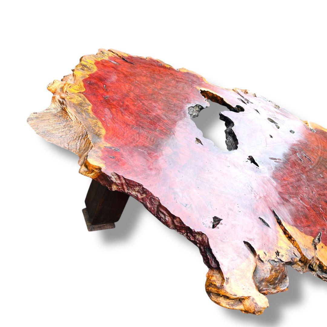 【超特価品】特大 高級 花梨 座卓 一枚板 天然木 ローテーブル 古民家