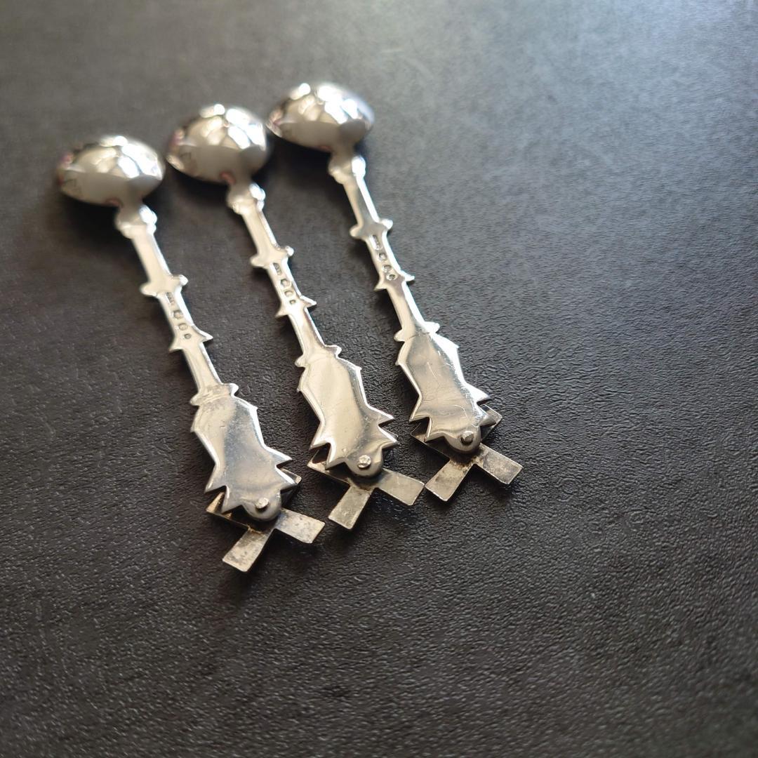 希少 美品 オランダ製 835シルバー スプーン 3点