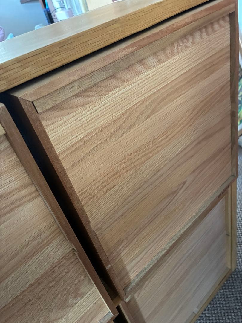 無印良品　木製　スタッキングチェスト