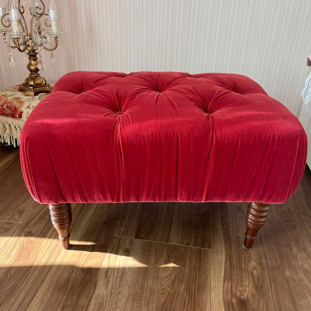 スツール　オットマン　シャンデリアランプ3点　引き取り限定