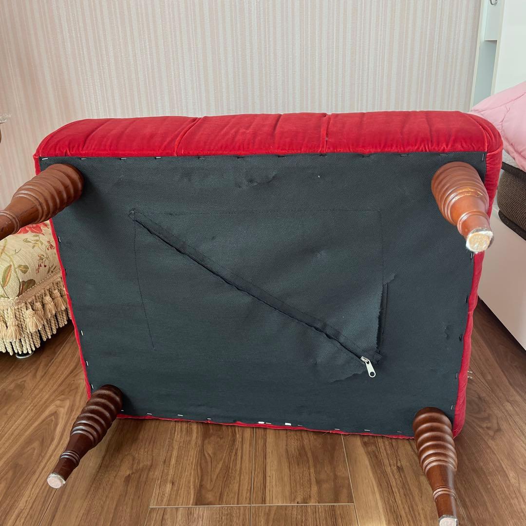 スツール　オットマン　シャンデリアランプ3点　引き取り限定