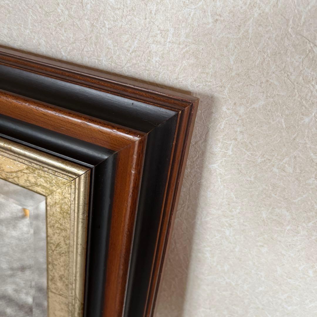 イタリア製　アンティーク　壁掛けウォームミラー　姿見　大型鏡