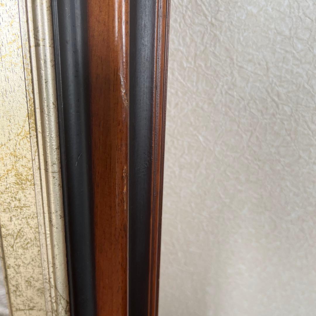 イタリア製　アンティーク　壁掛けウォームミラー　姿見　大型鏡