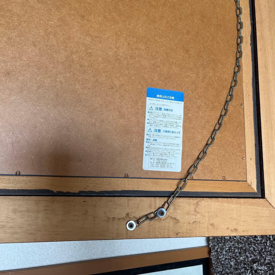 イタリア製　アンティーク　壁掛けウォームミラー　姿見　大型鏡