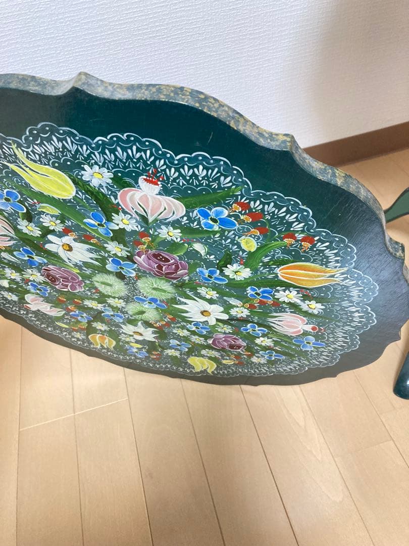 【気まぐれ価格‼️】トールペイント 飾り台 サイドテーブル 壁掛け