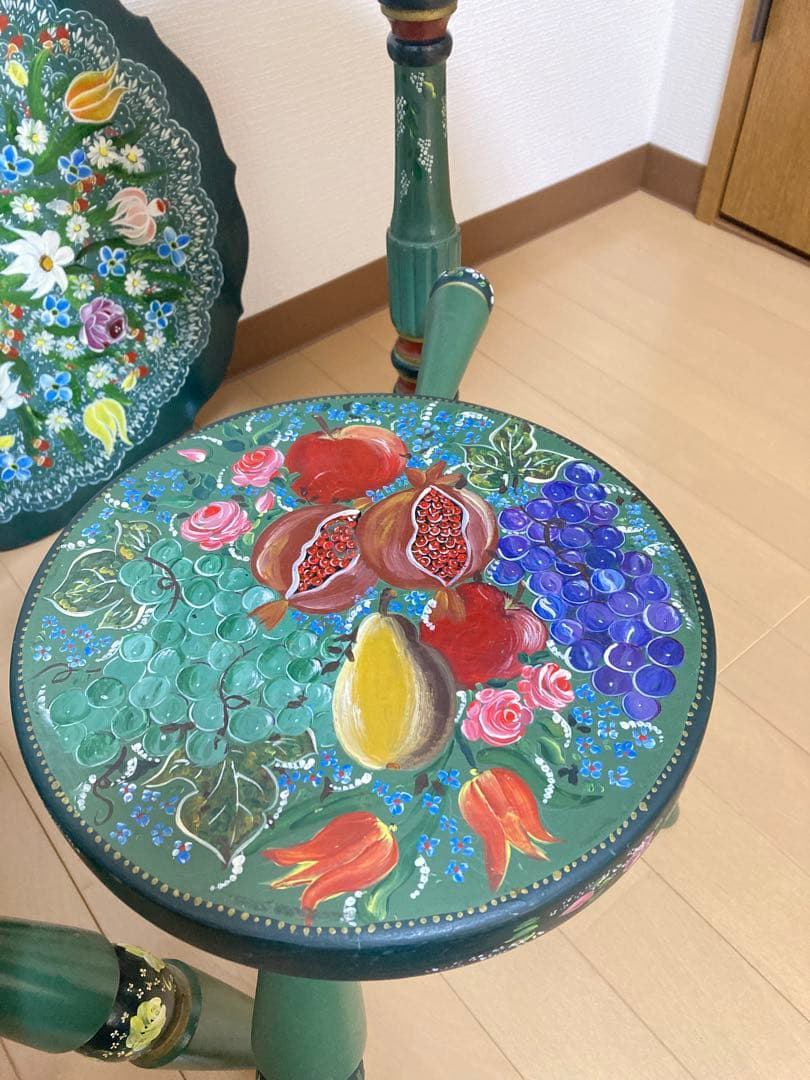 【気まぐれ価格‼️】トールペイント 飾り台 サイドテーブル 壁掛け