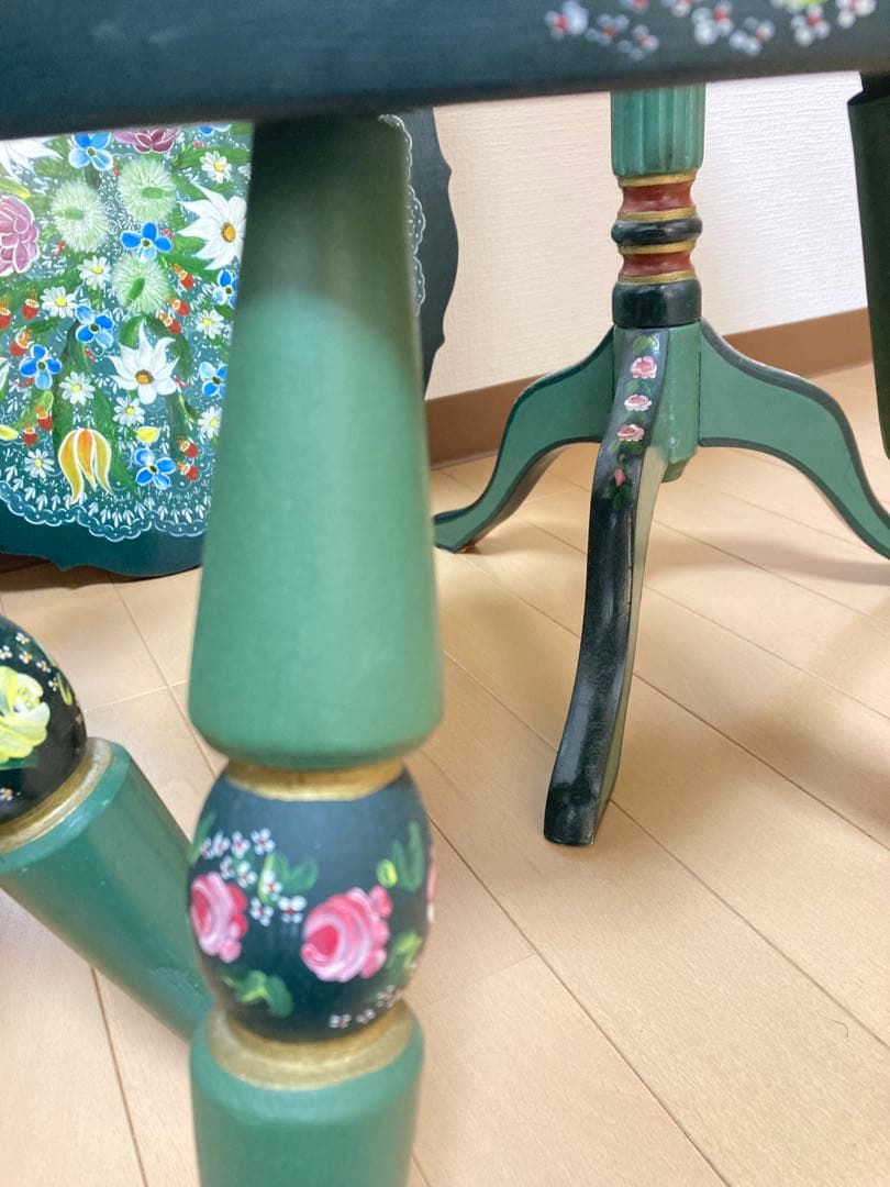 【気まぐれ価格‼️】トールペイント 飾り台 サイドテーブル 壁掛け