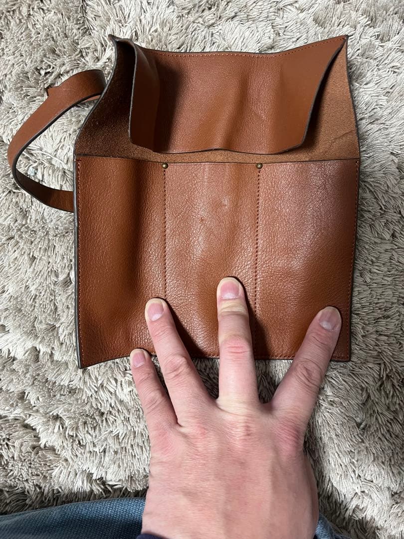 RALPH LAUREN レザー文庫カバー、ペンケース