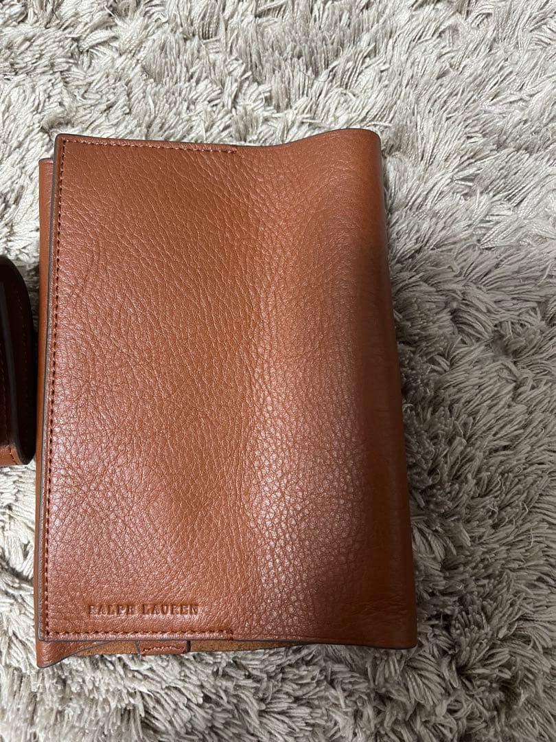 RALPH LAUREN レザー文庫カバー、ペンケース