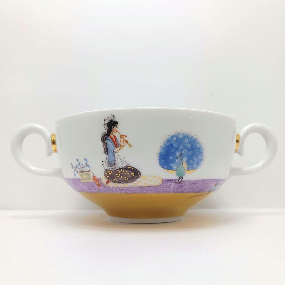 Y3268 マイセン アラビアンナイト スープカップ&プレート 　ten