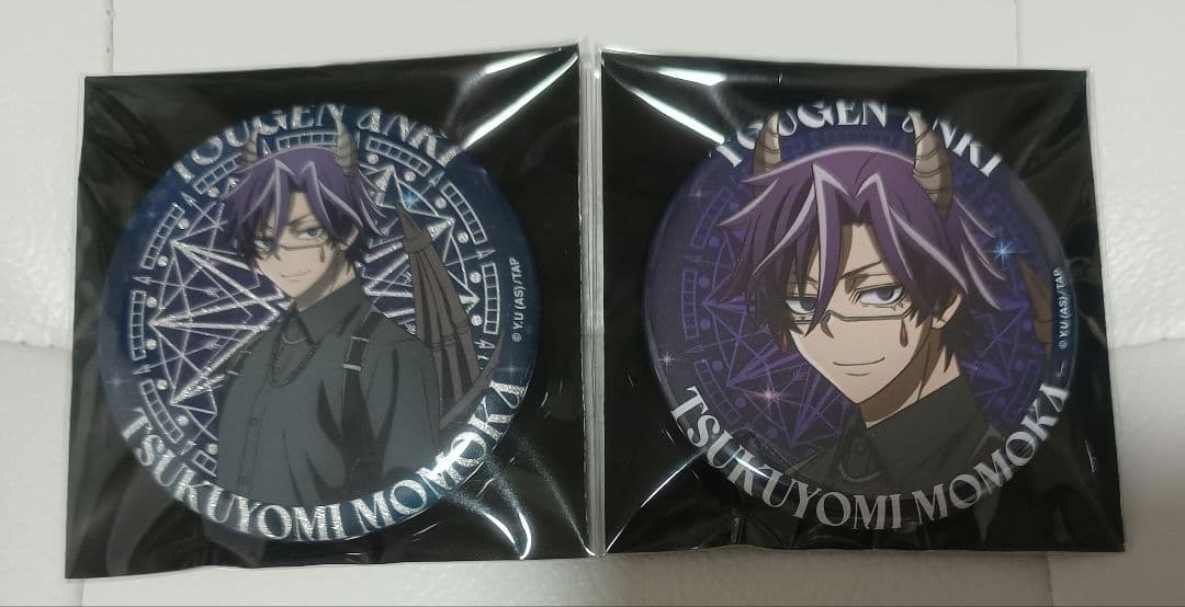 桃源暗鬼 ファボテリア ノーマル グリッター 缶バッジ 天使 悪魔 桃華