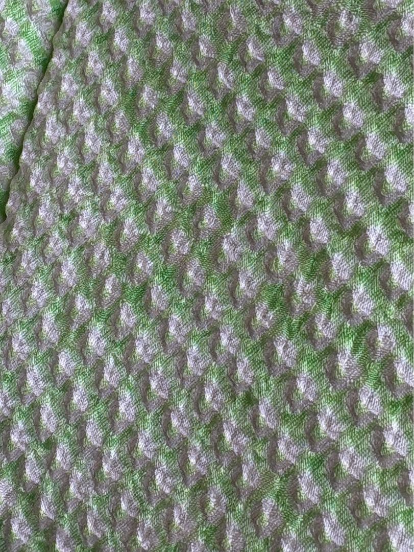 セット　七五三　３歳女の子　比翼仕立きもの　しぼり被布　オレンジ花柄　7051