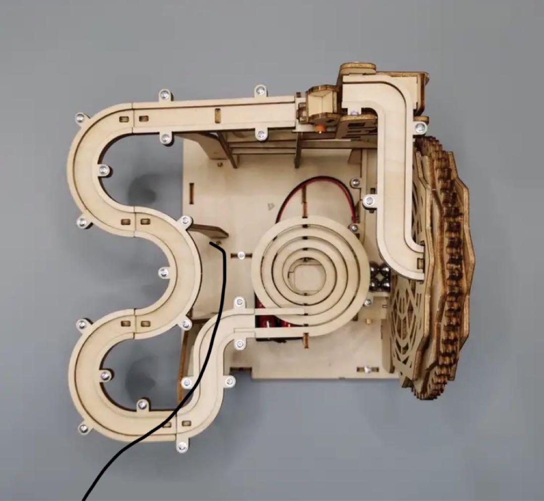 モーター ビー玉コロコロ コースター 組み立て式 3Dパズル ピタゴラ