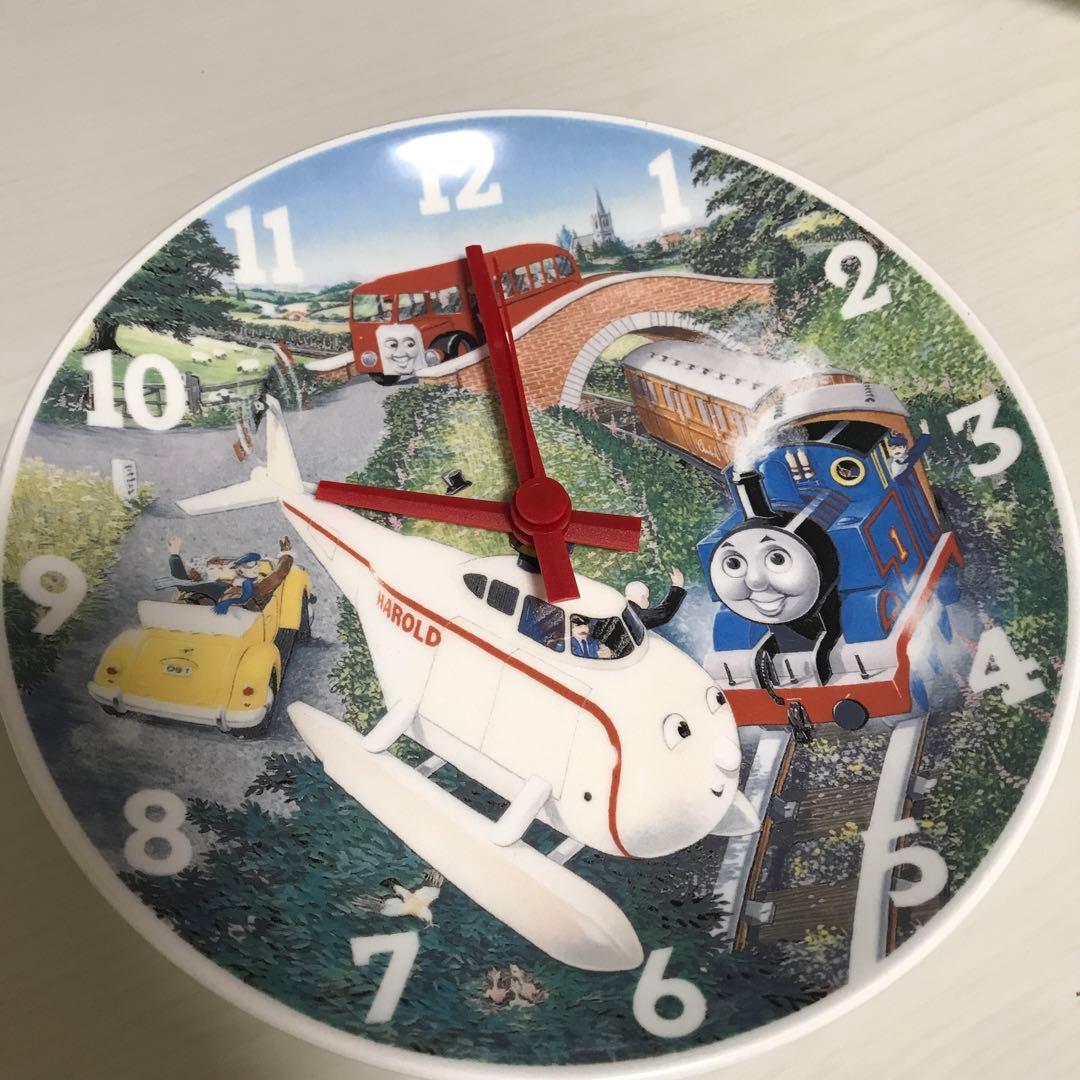 【新品未使用】希少　ウェッジウッド　機関車　トーマス　壁掛時計　皿時計