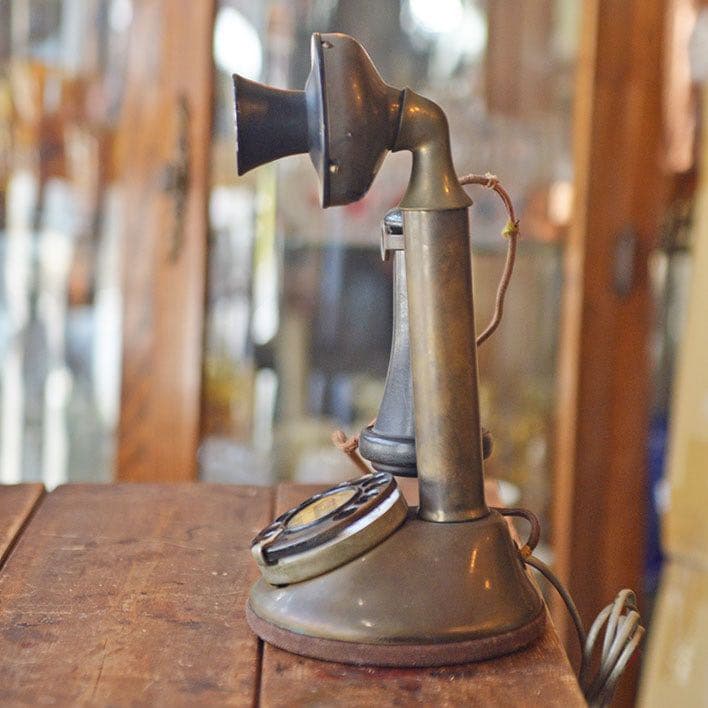 【激レア】米国 アンティーク Stowger 電話 ビンテージ品