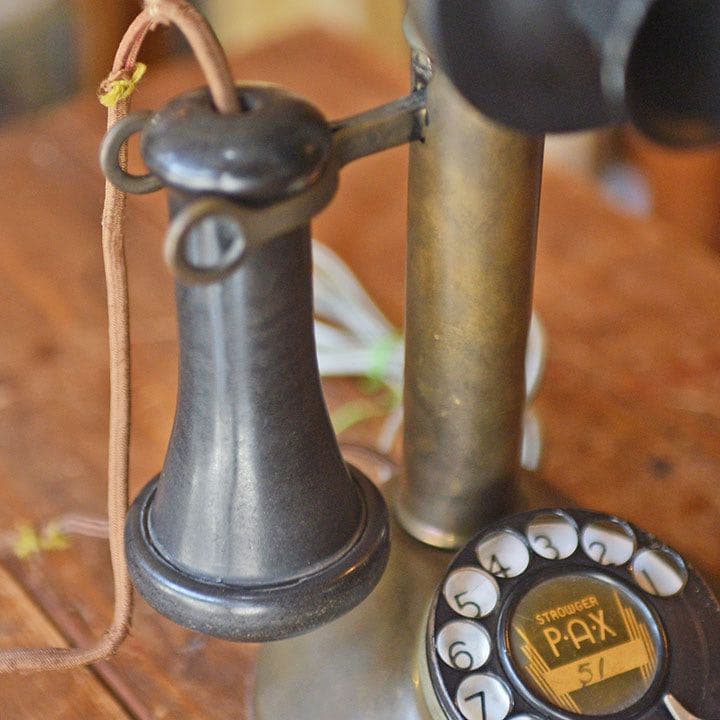 【激レア】米国 アンティーク Stowger 電話 ビンテージ品