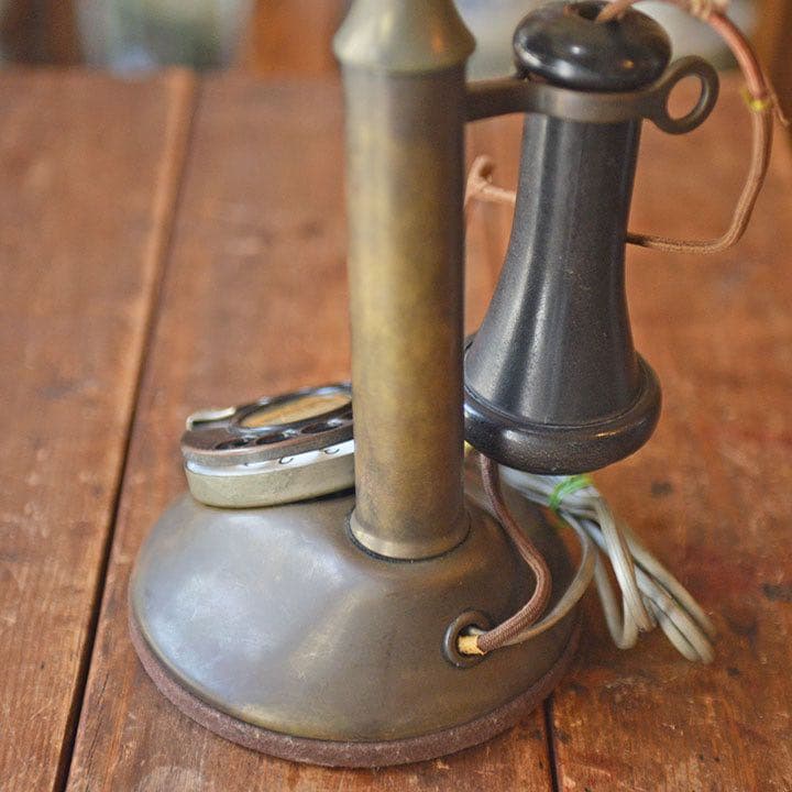 【激レア】米国 アンティーク Stowger 電話 ビンテージ品