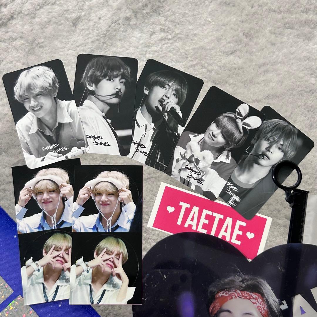 BTS テテ テヒョン V スローガン トレカ うちわ マスター グッズ