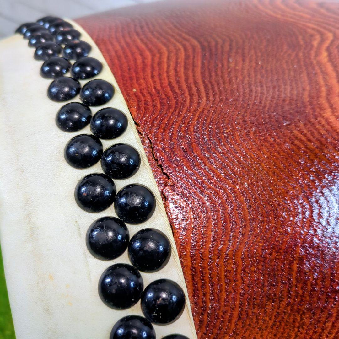 【最高級】和太鼓 1尺1寸 欅（赤欅）一本繰り抜き 如輪杢 希少品