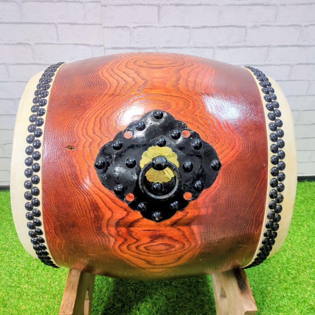 【最高級】和太鼓 1尺1寸 欅（赤欅）一本繰り抜き 如輪杢 希少品