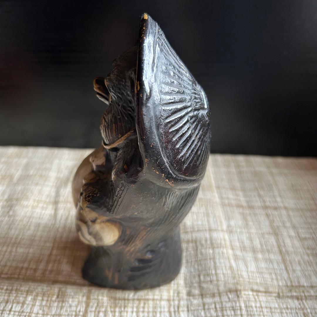 たぬき 狸 置物 信楽焼 古美術 戦前戦後 ヴィンテージ マスコット