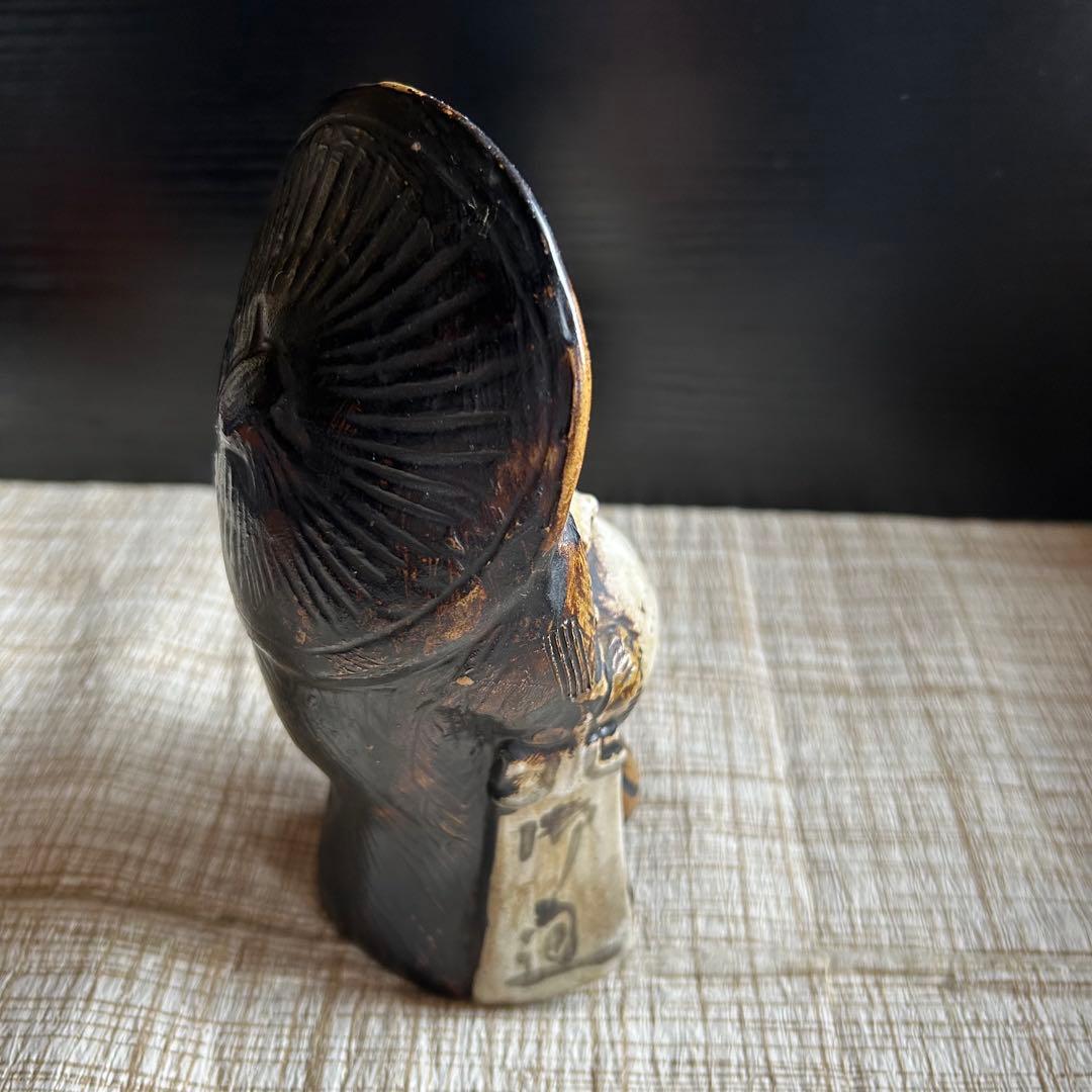 たぬき 狸 置物 信楽焼 古美術 戦前戦後 ヴィンテージ マスコット