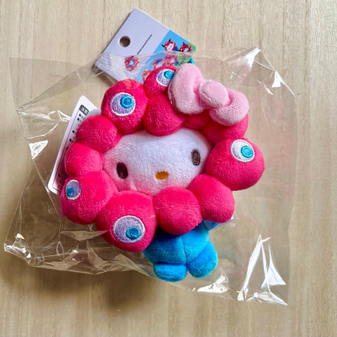 ミャクミャク キティちゃん 万博会場限定 カラビナ付きマスコット