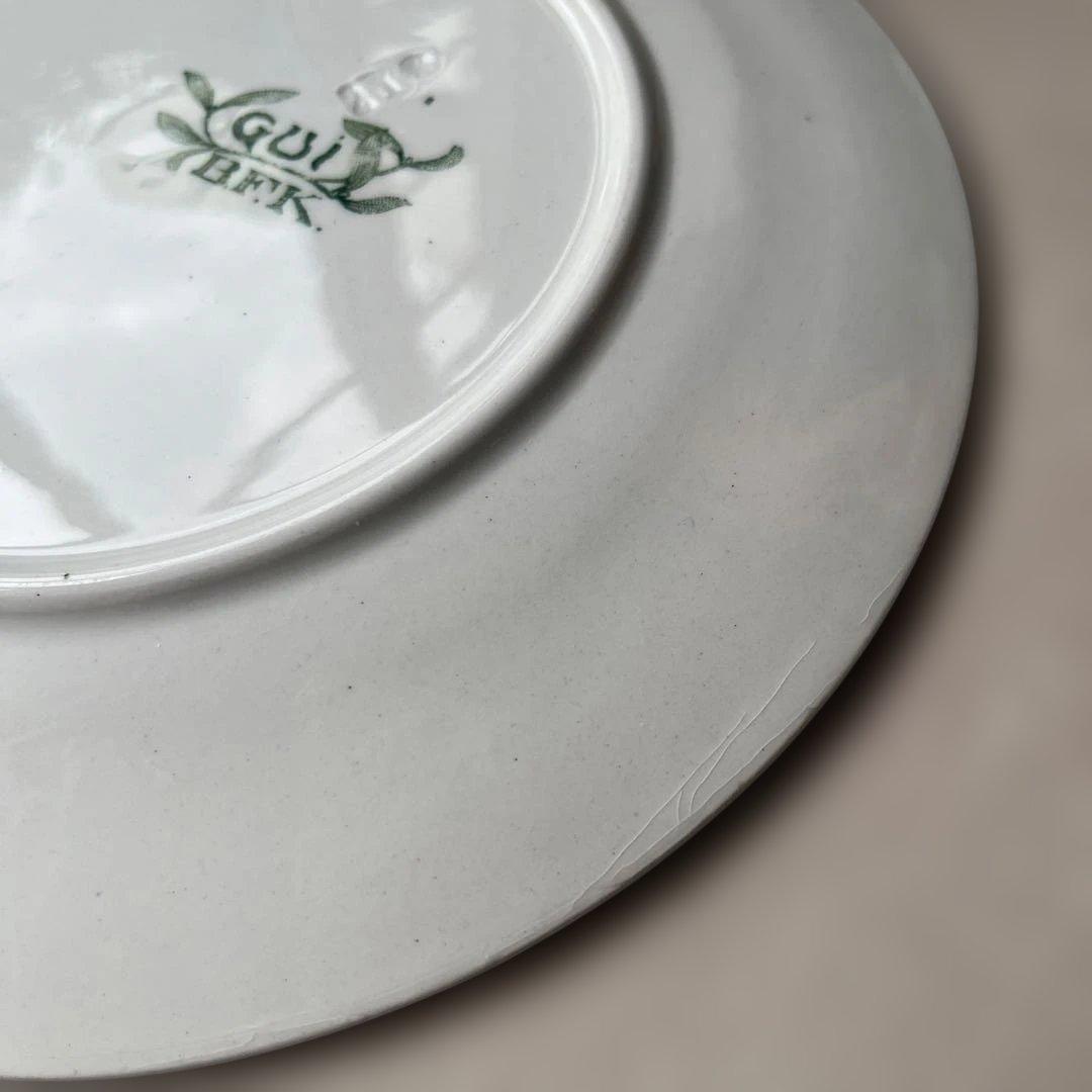 ヤドリギ プレート アンティーク 2枚セット