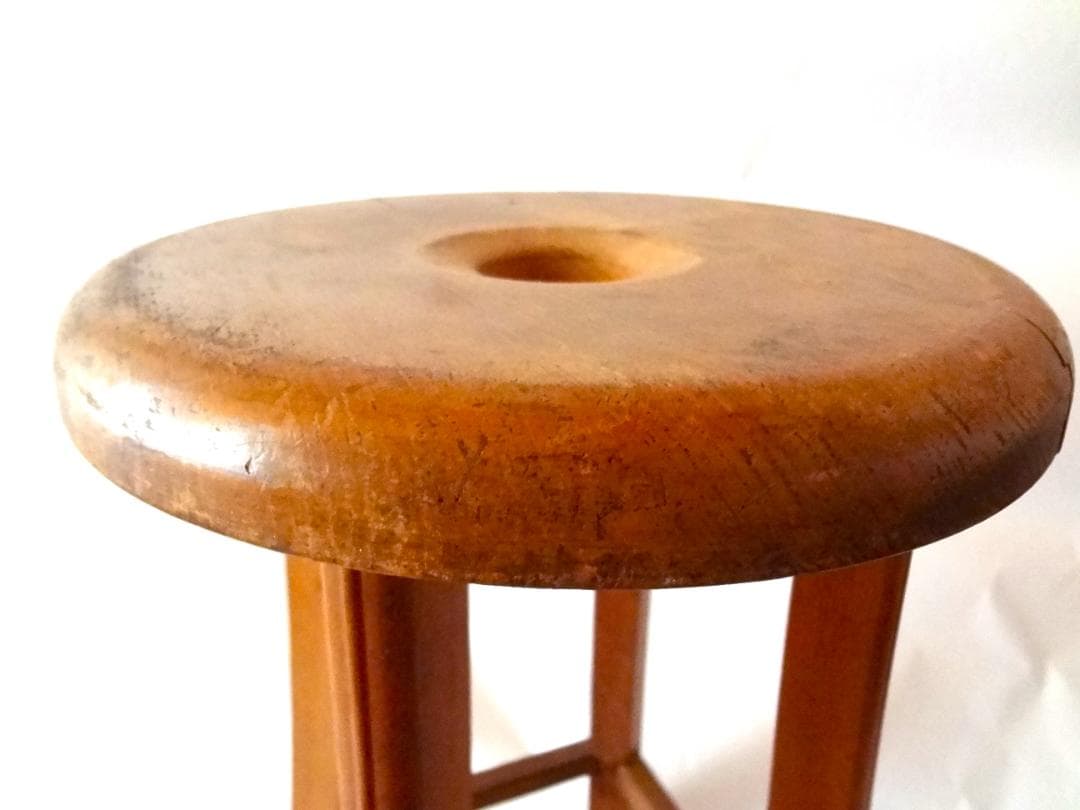 アンティーク　椅子　組紐台　木製品　天然素材　ヴィンテージ　古道具　昭和レトロ