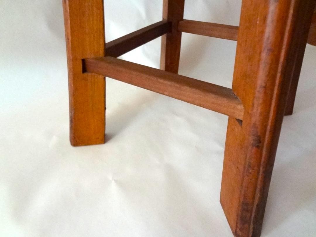 アンティーク　椅子　組紐台　木製品　天然素材　ヴィンテージ　古道具　昭和レトロ