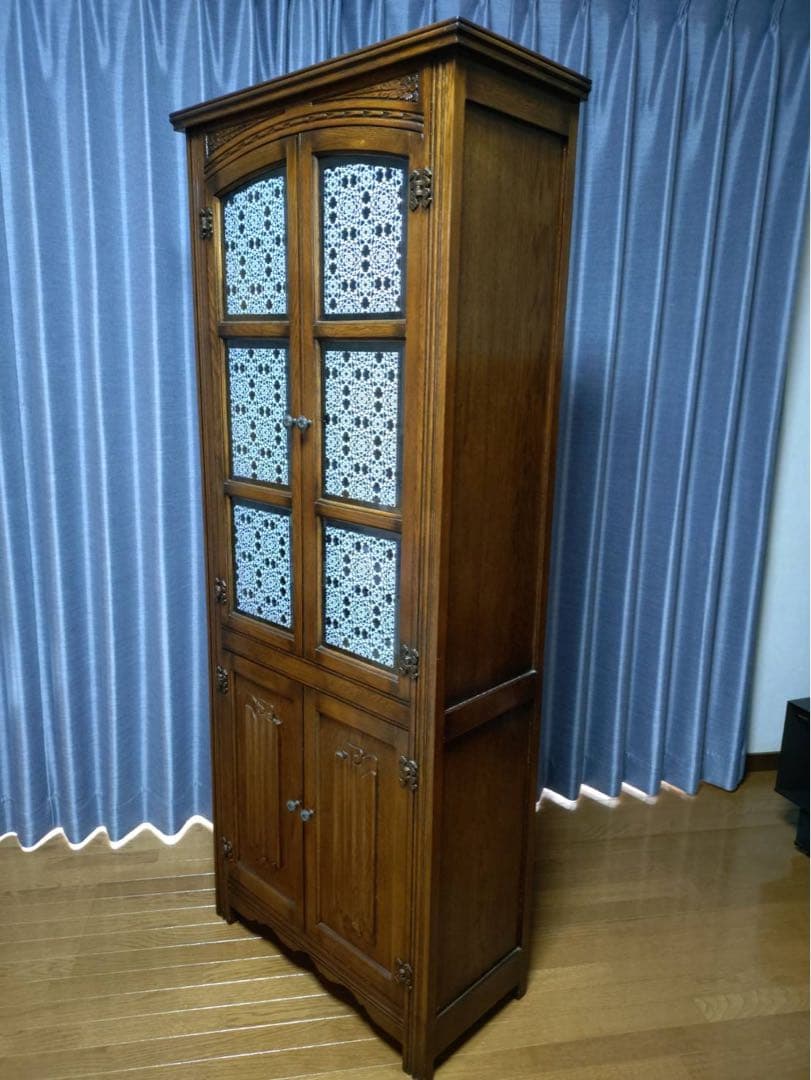 木製ダークブラウンキャビネット　アンティーク