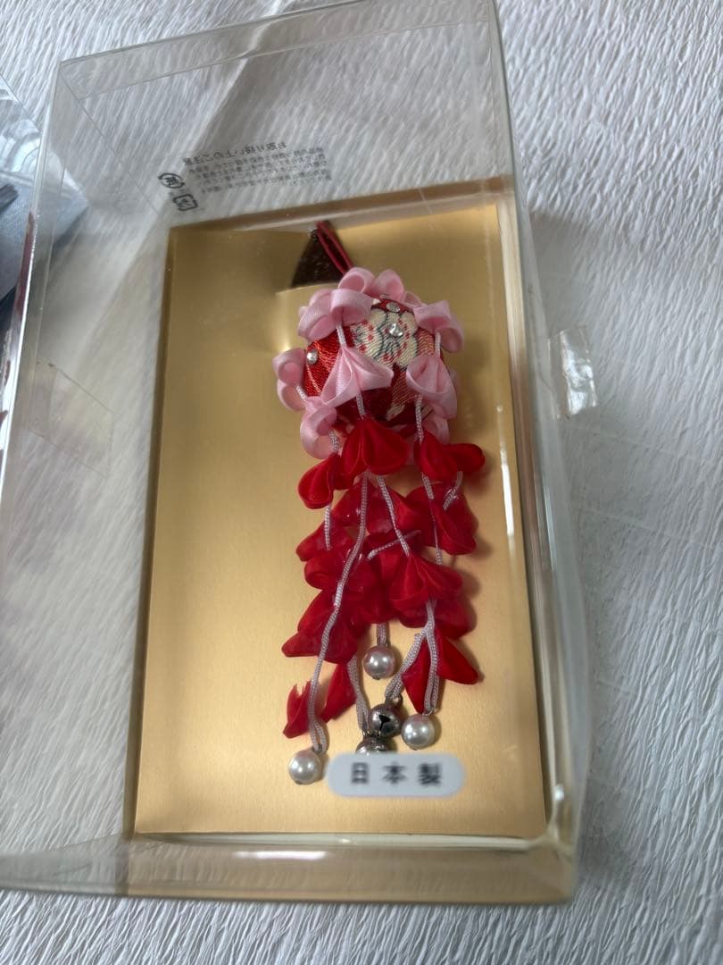 七五三 髪飾り・帯飾り 伊勢丹ISETAN 赤 日本髪