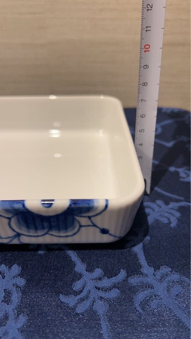 美品◼️ロイヤルコペンハーゲン ブルーフルーテッド メガ オーブンウェア スクエア