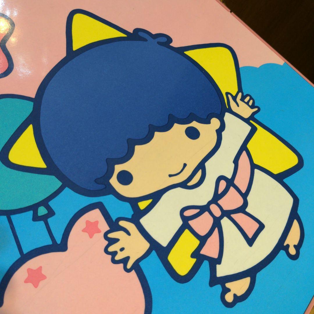 美品　キキララ　リトルツインスターズ　折りたたみテーブル　机　昭和レトロ　当時物