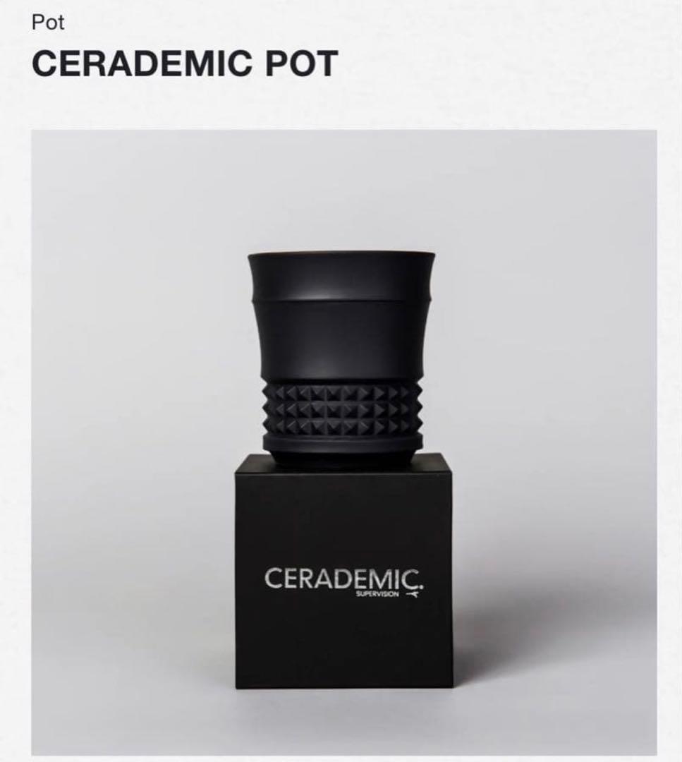 CERADEMIC POT black spicygem x botanize鉢