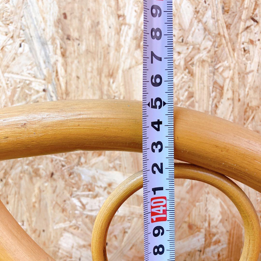 昭和レトロ　ラタン　パーテーション　ペンギン　2連　間仕切り