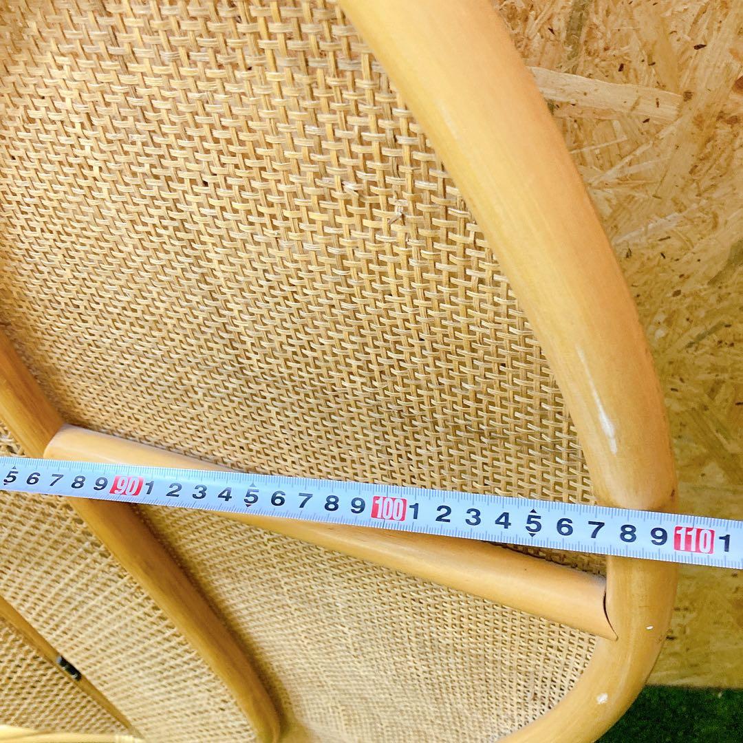 昭和レトロ　ラタン　パーテーション　ペンギン　2連　間仕切り