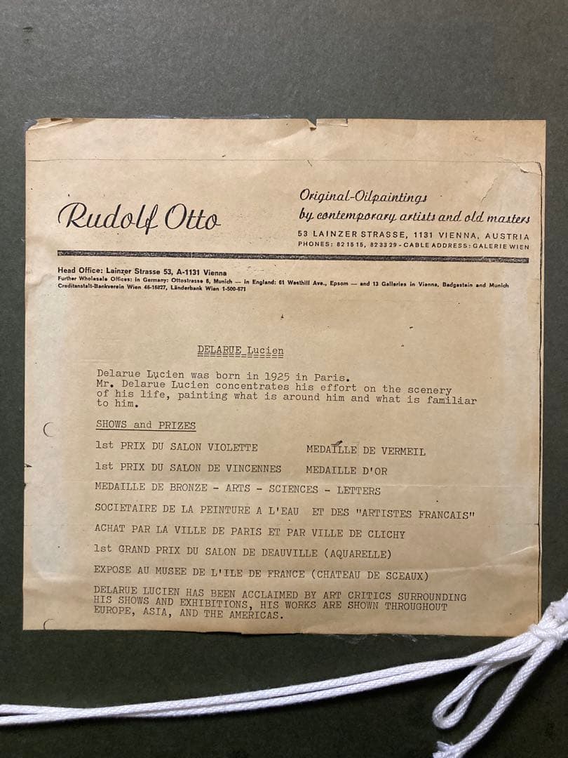 油彩 油絵 パリ風景画【Lucien Delarue】 印象派 サイン F6号 - メルカリ
