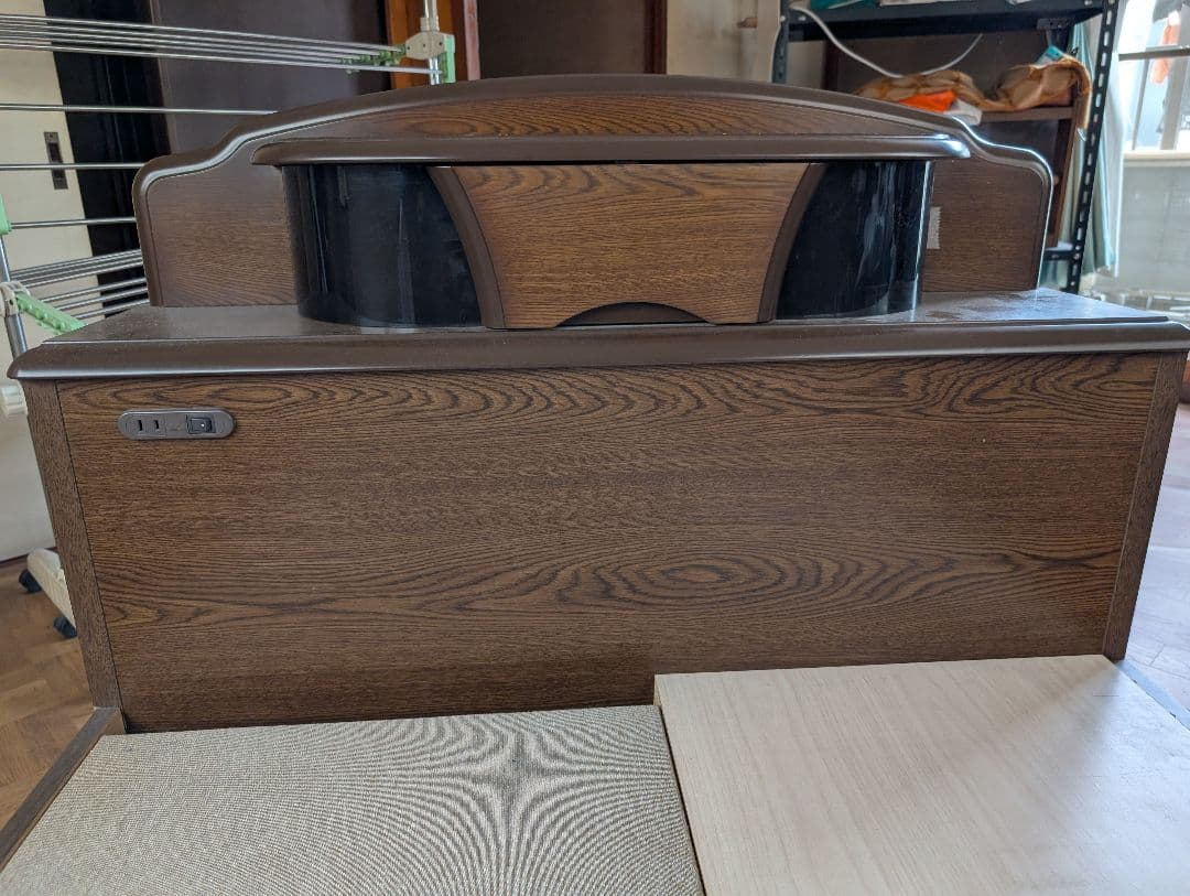 木製シングルベッドフレーム 引出し付き