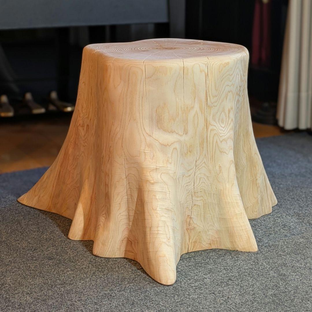 檜　切り株　丸太　椅子　スツール　 テーブル　高さ約31.5㎝